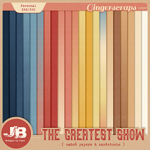 The Greatest Show Ombré Papers & Cardstocks by JB Studio