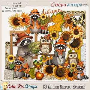 CU Autumn Raccoon Elements