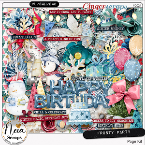 Frosty Party - Page Kit - by Neia Scraps