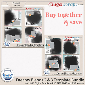  Dreamy Blends 2 & 3 Template Bundle by Miss Fish