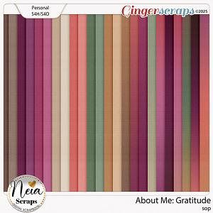 About Me: Gratitude - Solid & Ombré Papers - by Neia Scraps