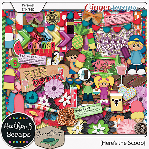 Here's the Scoop KIT by Heather Z Scraps and ScrapChat Designs