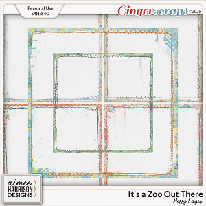 It's a Zoo Out There Messy Edges by Aimee Harrison