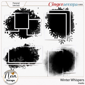 Winter Whispers -  Masks - by Neia Scraps