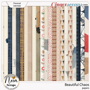 Beautiful Chaos - Papers - by Neia Scraps