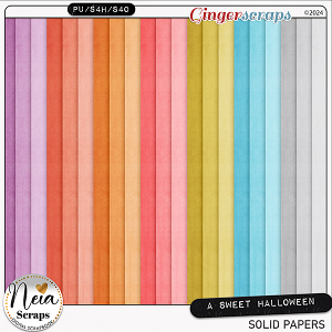 A Sweet Halloween - Solid  Papers - by Neia Scraps