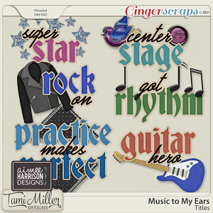 Music to My Ears Titles by Aimee Harrison and Tami Miller Designs