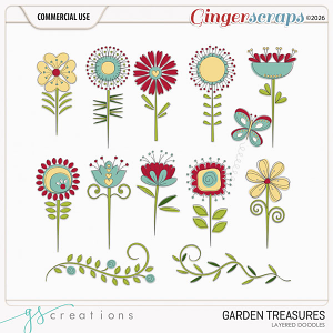 Garden Treasures Layered Doodles (CU) by GS Creations Garden Treasures Layered Doodles (CU) by GS Creations