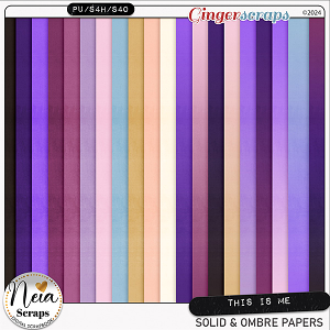 This is Me - Solid & Ombré Papers - by Neia Scraps