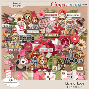 Licks of Love Kit by Adrienne Skelton Designs  