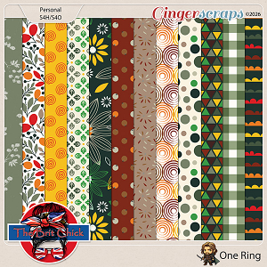 One Ring Patterned Papers By The Brit Chick