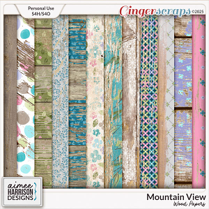 Mountain View Wood Papers by Aimee Harrison