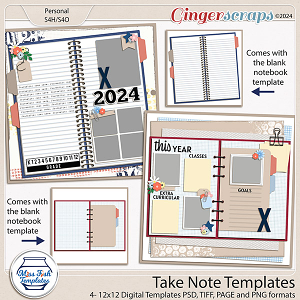 Take Note Templates by Miss Fish