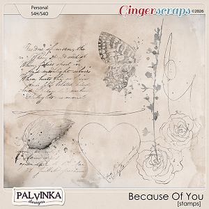Because Of You Stamps by Palvinka Designs Because Of You Stamps by Palvinka Designs