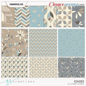 Echos Layered Patterns (CU) by GS Creations