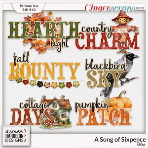 A Song of Sixpence Titles by Aimee Harrison A Song of Sixpence Titles by Aimee Harrison