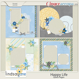 Happy Life Quick Pages by Lindsay Jane