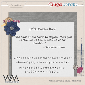 wm2_Brooks Hand | The Font  