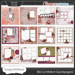 Be Confident Quickpages by Scraps N Pieces