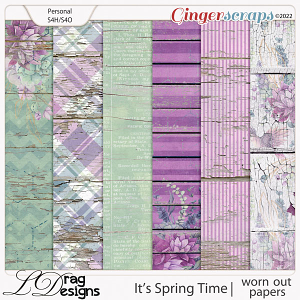 It's Spring Time: Worn Out Papers by LDragDesigns
