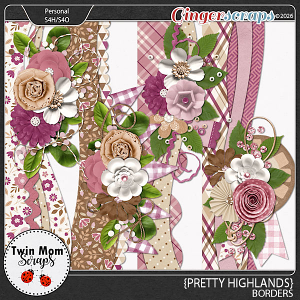 Pretty Highlands - BORDERS by Twin Mom Scraps