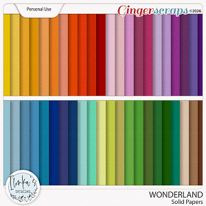 Wonderland Solid Papers by Ilonka's Designs