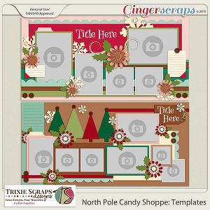 North Pole Candy Shoppe Templates by Trixie Scraps Designs