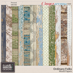 Ordinary Folks Wood Papers by Aimee Harrison Ordinary Folks Wood Papers by Aimee Harrison