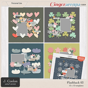 Flashback 03 Template Pack and Free With Purchase by J. Conlon and Sons