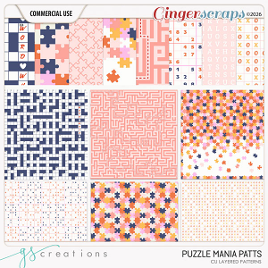 Puzzle Mania Layered Patterns (CU) by GS Creations