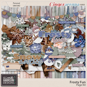 Frosty Fun Page Kit by Aimee Harrison