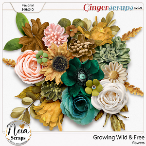 Growing Wild & Free - Flowers - by Neia Scraps