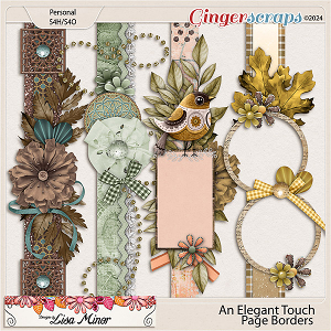 An Elegant Touch Page Borders from Designs by Lisa Minor