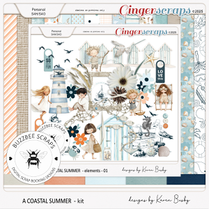 Buzzbee Scraps: A Coastal Summer Kit