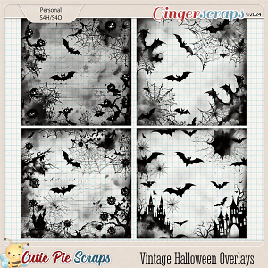 Vintage Halloween Overlays 01