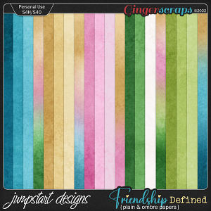 Friendship Defined {Plain & Ombre Papers}