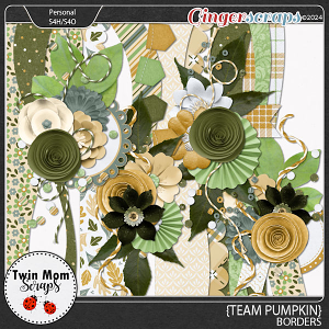 Team Pumpkin - BORDERS by Twin Mom Scraps