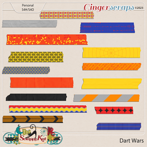 Dart Wars Washi Tape by The Scrappy Kat