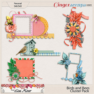 Birds and Bees Cluster Pack from Designs by Lisa Minor
