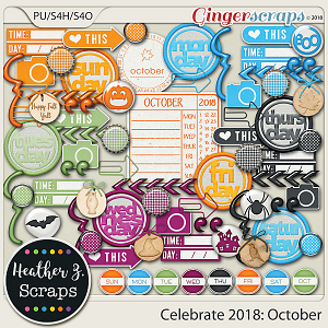 Celebrate 2018: October ACCENTS by Heather Z Scraps
