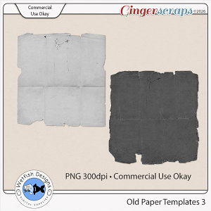 Old Paper Templates 3 by Wetfish Designs 