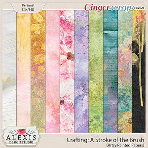 Crafting: A Stroke of the Brush - Painted Papers