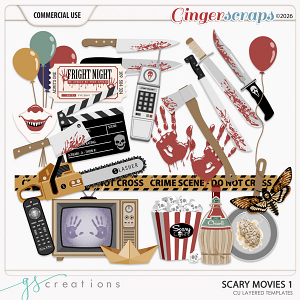 Scary Movies1 Layered Templates (CU) by GS Creations