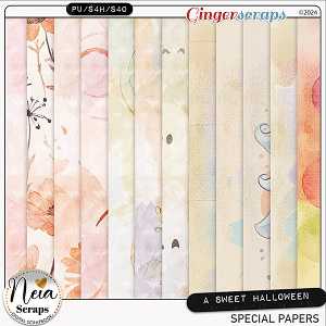 A Sweet Halloween - Special Papers - by Neia Scraps