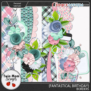 Fantastical Birthday - BORDERS by Twin Mom Scraps