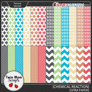 Chemical Reaction - EXTRA PAPERS by Twin Mom Scraps