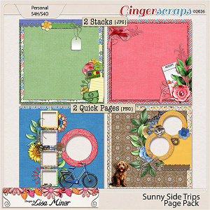 Sunny Side Trips Page Pack from Designs by Lisa Minor
