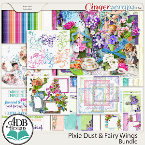 Pixie Dust & Fairy Wings Bundle by ADB Designs