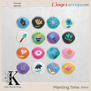 Planting Time Flairs Kit by Kelley Danielle Design