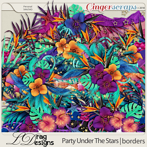 Party Under The Stars: Borders by LDragDesigns